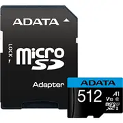 Karta Adata Premier Microsdxc 512 Gb Class 10 Uhs-I/U1 A1 V10 Ausdx512Guicl10A1-Ra1  4711085944085
