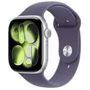 Apple Watch S11 Aluminium 46Mm Silber Sportband nebelViolet S/M  Mev94Zr/A 195950632231