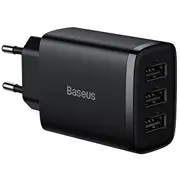Baseus Kompaktais Lādētājs 3 x Usb / 17W  Ccxj020101 6932172606961