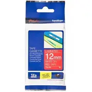 Biroja izejmateriāls Brother  Tze435 12 White On Red 4977766686297