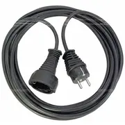 Brennenstuhl kvalitatīvs pagarinātāja kabelis ar aizsargkontaktligzdu 10M Black  1165460 4007123000326