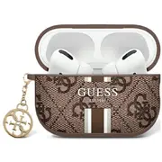 Cits mobilo telefonu aksesuārs Guess  Gua2P4Rpsw Airpods 1/2 cover brown/brown 4G Printed Stripes Charm Gue004171-0 3666339311100