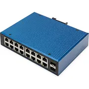 Digitus Switch Ind. 16-Port Gigabit2 Sfp Port Unmanag.blau  Dn-651138 4016032486084 85176200