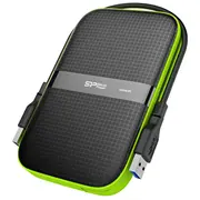 Ārējais cietais disks Hdd Silicon Power Armor A60 1Tb Black-Green Sp010Tbphda60S3K  8865760128898