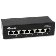 Equip Patchpanel  8Xrj45 Cat6A Desktop 500Mhz Ral9005 326621 4015867237557 85369010