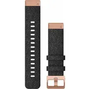 Garmin auduma siksniņa Quickfit 20 ar melnu / rozāzelta sprādzi 010-12874-00  753759233419