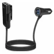 Gembird Act-U4Car-02 Multi-Port Auto lādētājs 24W  8716309111218