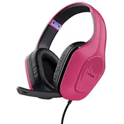 Trust Gxt 415P Zirox vadu spēļu austiņas ar galvas stīpu Pink  24992 8713439249927 Gamtruslu0028