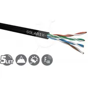 Inštalačný kábel Solarix Cat5E Utp Pe Fca pre vonkajšie použitie, 305 m/krabica Sxkd-5E-Utp-Pe  5027100492 8595684701265