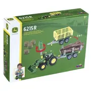 Traktors John Deere ar 2 piekabēm un stūrēšanas funkciju  3906 4009847039064 Wnklei0Cci39064