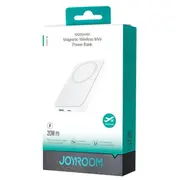 Joyroom Power Bank Magnetic Wireless charging, Magsafe, CU, Pd 20W, 10000 mAh, with Usb - Lightning cable 0.25M White Jr-W020  Jr-W020-Wht 6941237119698
