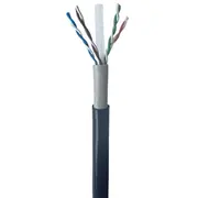 Kabel sieciowy Lan Utp, kat. 6, drut, 305M, zewnętrzny, Black  Upc-6004-So-Out 8716309126823 Akgemks6Utp0004