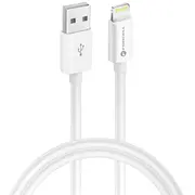 Kabelis Forcell  Cable Usb A to Lightning F-Energy Mfi 2,4A 12W 1 m C703 white 5903396172045