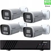 Kamera Ip Evolveo kamerový systém Detective Poe8 Smart, 4 kamery  Det-Poe8 8595683202824