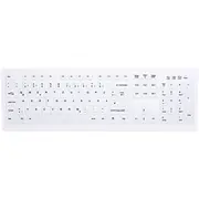 Klaviatūra Cherry Ak-C8100F-Fus-W/Ge bezvadu Rf klaviatūra Qwertz vācu White  7061111052664