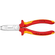 Knipex izolācijas noņēmēja knaibles Vde 1346165 Red/Yellow, ar sānu griezēju  13 46 165 4003773079699
