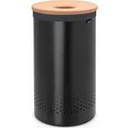 Veļas grozs Brabantia 60L melns matēts ar korķa vāku 120022  8710755120022
