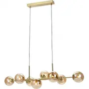 Italux stikla griestu lampa Erimida Pnd-2244-8A-Gd modernistiska karājamā molekulu bumbiņas zelta  5900644315322