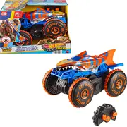 Mattel Hot Wheels Monster Trucks Rc Tiger Shark Tālvadības modelis 115 Jfr39  0194735304097