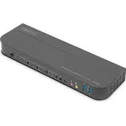 Przełącznik Kvm, 4 portowy, 4K 60Hz, 4X Dp In, 1X Out, Hdmi 2X Usb A, Audio InOut  Ds-12890 4016032475606 Nuasskv4P000003