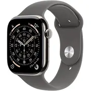 Viedpulkstenis Apple Watch 11 Gps  Cellular 42Mm Natural Titanium sporta siksniņa M/L Graphite Mf8N4Zr/A 195950629415