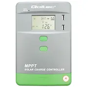 Solarny regulator ładowania Mppt z czujnikiem temperatury 30A  12V/24V Lcd 2Xusb Bluetooth App Gel Lifepo4 53662 5901878536620 Azqoluay0053662