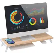 Techly monitora statīvs, dabīgais koks  Ica-Ms-389 8059018368352 94036090