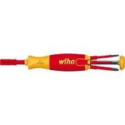 Wiha Schraubendreher mit Bit Magazin Liftup electric Rot/Gelb, 7-Teilig  41235 4010995412357