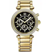 Pulkstenis Giewont sieviešu Sapphire Gold Black Gw3380-B3  5905156326095