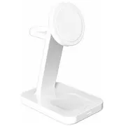 Lādētājs Zagg International Mophie Snap 3-In-1 Qi2 bezvadu lādēšanas statīvs - stāvošs lādētājs trīs ierīcēm, saderīgs ar Magsafe un  401314108 840390307965