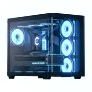 Aerocool P500C Pc-Gehäuse, Midi-Tower, Atx, Tempered Glass - Black  Gesi-431 4711530960493 Accm-Pn01043.11