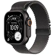 Apple Watch Ultra 3 Gps  Cellular 49Mm Black Titanium Case with Milanese Loop - Large Mf1T4Qf/A 0195950611007