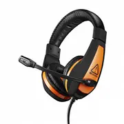 Austiņas ar mikrofonu Canyon spēļu austiņas 3.5Mm ligzda regulējamu un skaļuma kontroli Black Orange  Cnd-Sghs1A 5291485006846