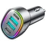 Auto lādētāji Joyroom  70W car charger with 4 ports 2 x Usb C, black Jr-Cl29 Cl29 Port Car Char 6956116701802