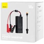 Baseus Inwerter samochodowy 500W 220V Cn/Eu Black  Cgnb000101 6932172603427