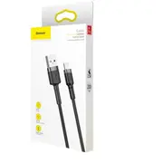 Baseus Lightning Cafule kabelis 1.5A 2M Gray  Black Calklf-Cg1 6953156275010