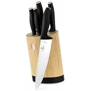 Berlinger Haus Nažu komplekts Bh-2752 Black Rose bambusa blokā  Kinghoff 5999108484063