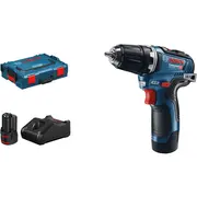 Bosch Powertools Akku-Bohrschrauber Gsr 12V-35 Professional, 12Volt Blau/Black, 2X Li-Ionen Akku 3,0Ah, in L-Boxx  06019H8002 3165140953719
