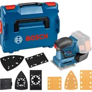 Bosch Powertools Akku-Schwingschleifer Gss 18V-10 Professional Blau, ohne Akku und Ladegerät, in L-Boxx  06019D0202 3165140871662