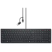 Datora tastatūra Dell  Collaboration Keyboard Kb525C Wired Ukrainian Qwerty Black Usb-C 580-Bbtg 5397184922118