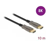 Delock - Highspeed Hdmi-Kabel Hdmi männlich bis 10,0M Glasfaser Schwarz Active Optical Cable Aoc, unterstützt 8K 60 Hz 7680 x 4320 84034  Delock-84034 4043619840342