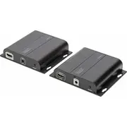 Digitus Av signāla pārraides sistēma 4K Hdmi pagarinātājs/extender līdz 120M pa Cat / Ip Komplekts  Ds-55122 4016032448976