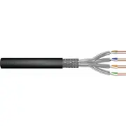 Digitus Āra sausais instalācijas kabelis kat.7, S/Ftp, Fca, Awg 23/1, Pe, 100M, Black  Dk-1741-V-1-Od 4016032479857