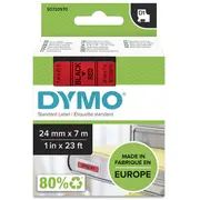 Dymo D1 etiķešu lente 24Mmx7.0M black-red  S0720970 5411313537179 96121010