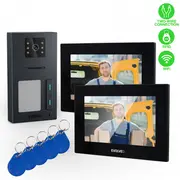 Evolveo Doorphone Ap2-2 drátový videotelefon pro dva byty s aplikací, černá  Dpap2-B 8595683204866