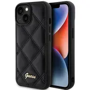 Guess Quilted Metal Logo Case Aizsargapvalks Priekš Apple iPhone 15  Guhcp15Spsqsqsk 3666339149604