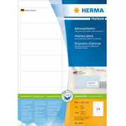 Herma Adreses etiķetes A4 white 99,1X38,1 mm papīrs 1400 gab.  4678 4008705046787 48219010