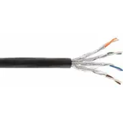 Inline Instalācijas kabelis S/Ftp Pimf, Cat.7A, Awg 23, 1200 Mhz, Pe, Black, 500M 70500P  4043718219469