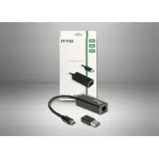 Inter-Tech Lan adapteris Argus It-732 Usb-C Gigabit Ethernet  88885593 4260455647885 85176200