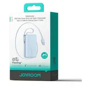 Joyroom Power Bank with Digital Display, CUU, Pd 35W, 10000 mAh Built-In Retractable 2X Type-C Lanyard cable 0.7M Blue Jr-Pr2L  Jr-Pr2Cc-Blu 6956116762179